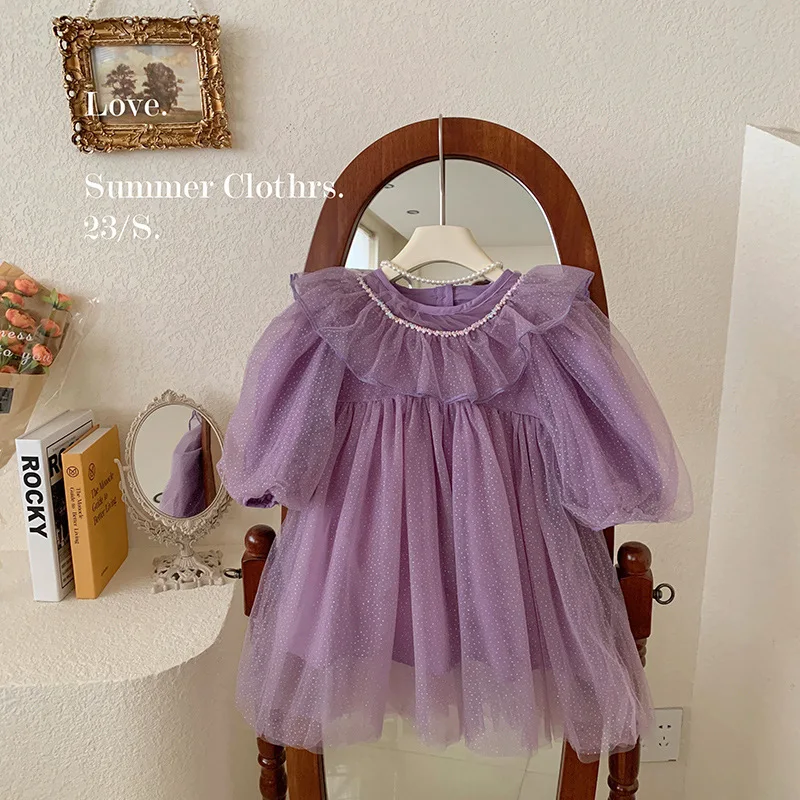 Kids Dresses for Girls Boutique Korean Bubble Sleeve 2023 New Autumn Princess Sweet Cute Tulle Dress All-match Fashion Pleated
Kids Dresses for Girls Boutique Korean Bubble Sleeve 2023 New Autumn Princess Sweet Cute Tulle Dress All-match Fashion Pleated