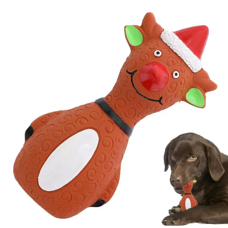 Dog Teething Toys Christmas Squeaky Chew Toy For Dogs Durable Indestructible Pet Rubber Toys Reduces Teeth Buildup Clean Teeth
Dog Teething Toys Christmas Squeaky Chew Toy For Dogs Durable Indestructible Pet Rubber Toys Reduces Teeth Buildup Clean Teeth