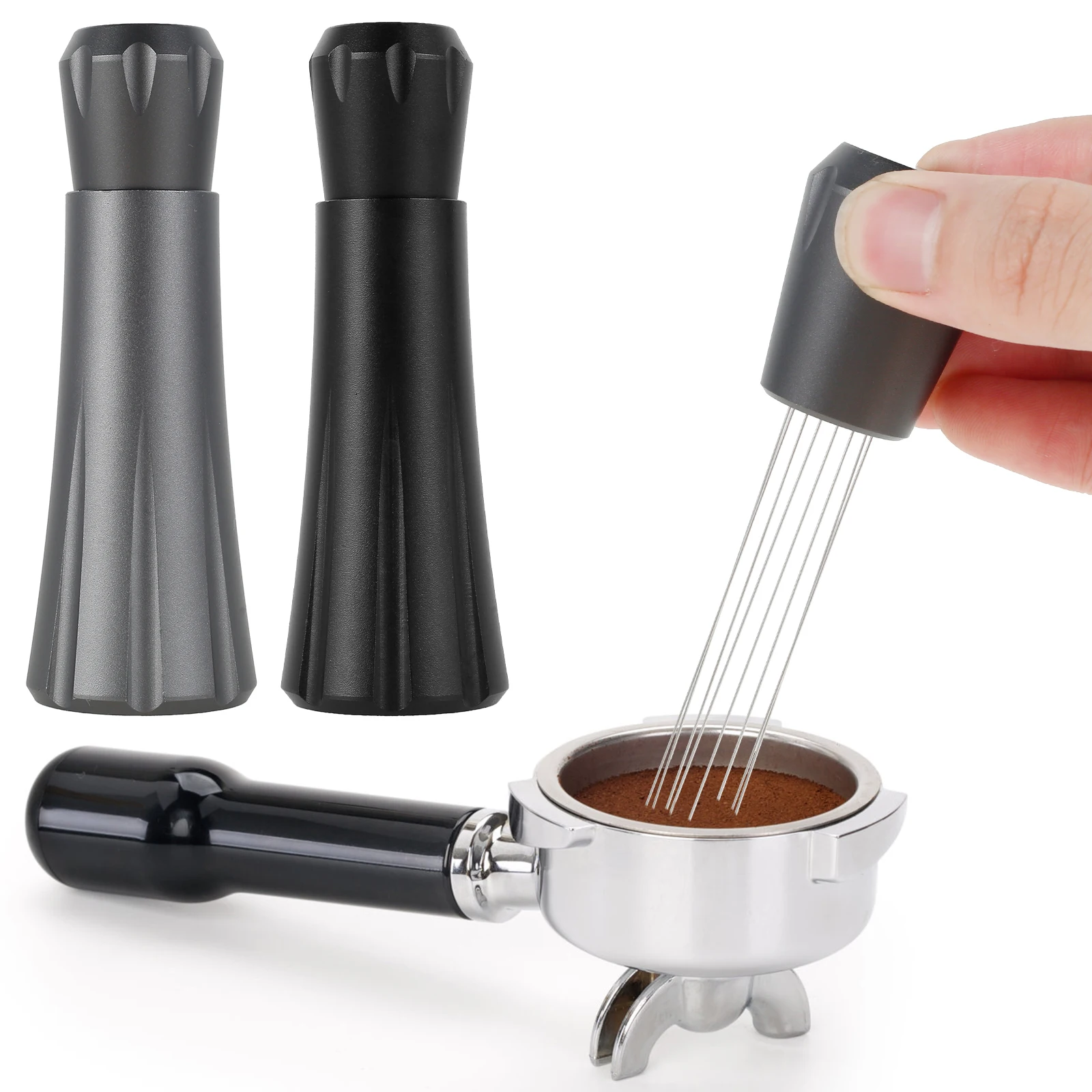 Espresso Coffee Stirrer with Stand Aluminum Alloy Coffee Distributor Tool Stainless Steel Needles Coffee Stirring Tamper Removal
Espresso Coffee Stirrer with Stand Aluminum Alloy Coffee Distributor Tool Stainless Steel Needles Coffee Stirring Tamper Removal