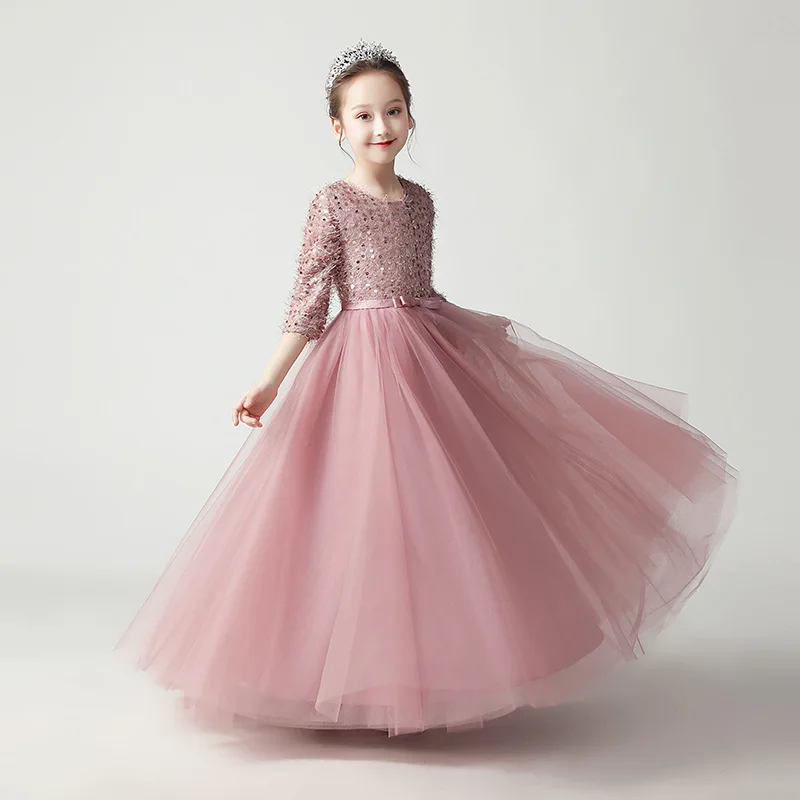 Long-sleeved Princess Flower Puffy Dress Children's Wedding Dress Presenter's Western-style Evening Dress Performance Clothes
Long-sleeved Princess Flower Puffy Dress Children's Wedding Dress Presenter's Western-style Evening Dress Performance Clothes