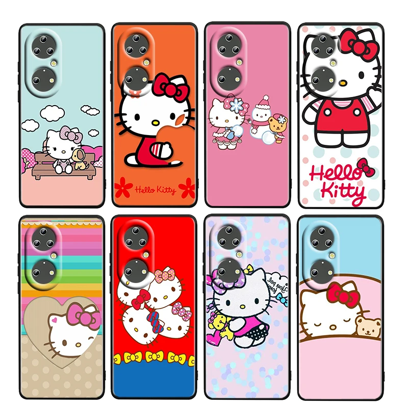 Cute Anime HelloKitty Girl For Huawei P50 P20 P30 P40 5G P10 Pro Lite E Plus P9 Lite Mini TPU Soft Black Phone Case Cover Fundas
Cute Anime HelloKitty Girl For Huawei P50 P20 P30 P40 5G P10 Pro Lite E Plus P9 Lite Mini TPU Soft Black Phone Case Cover Fundas
