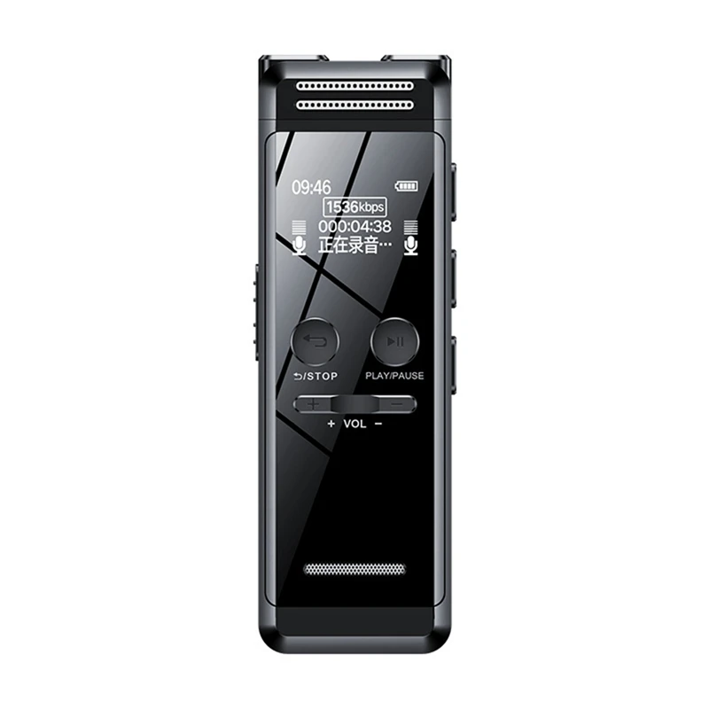 64GB Voice Recorder Digital Activated With Playback Sound Auido Device For Lecture Meeting