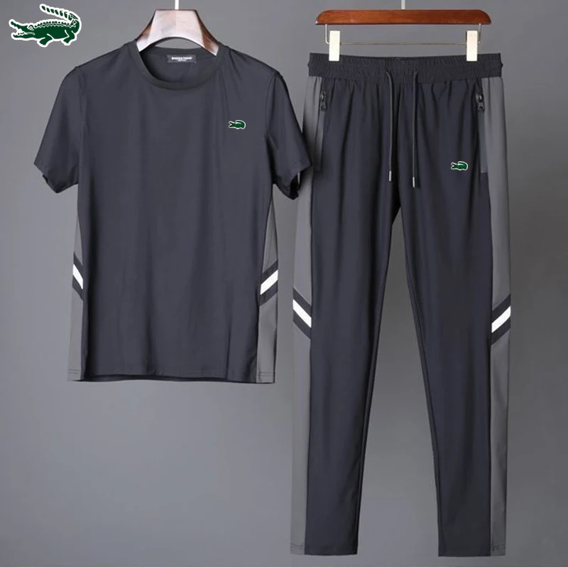 Men's Summer Casual Sports Set Short Sleeve T-shirt Pants Loose Fit Quick Dry
Men's Summer Casual Sports Set Short Sleeve T-shirt Pants Loose Fit Quick Dry