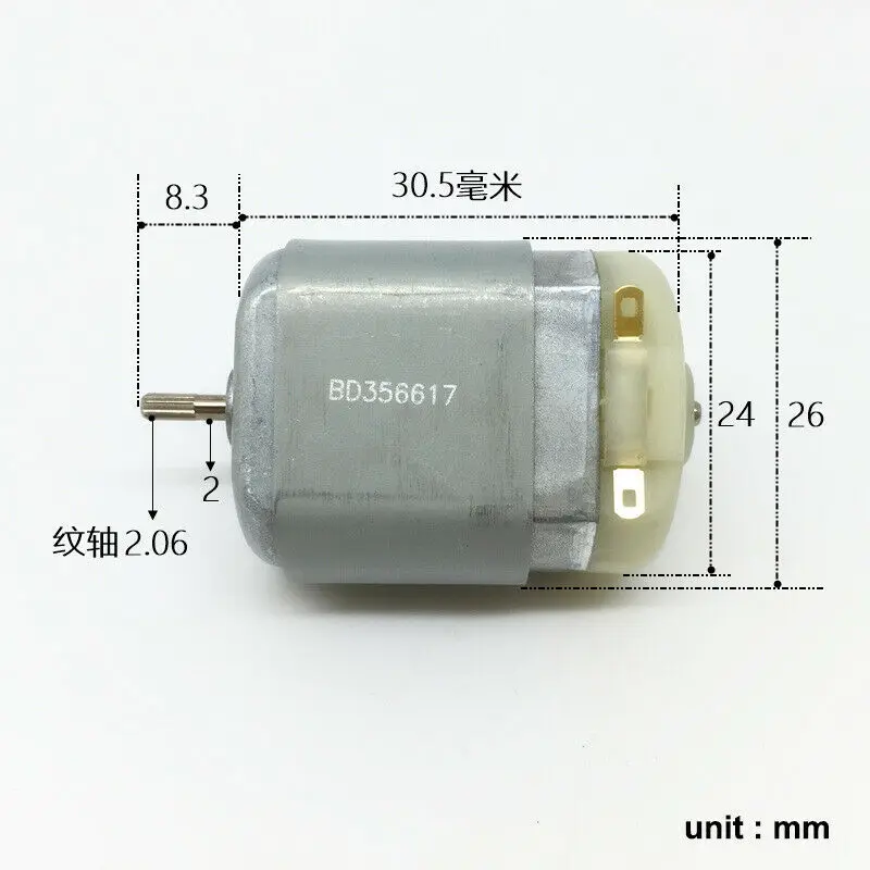 MABUCHI FK-280SA Micro 18mm*24mm Electric Spindle Motor DC 6V~12V 12000RPM Car Door Lock Actuator Rearview Mirror Repair Motor
MABUCHI FK-280SA Micro 18mm*24mm Electric Spindle Motor DC 6V~12V 12000RPM Car Door Lock Actuator Rearview Mirror Repair Motor
