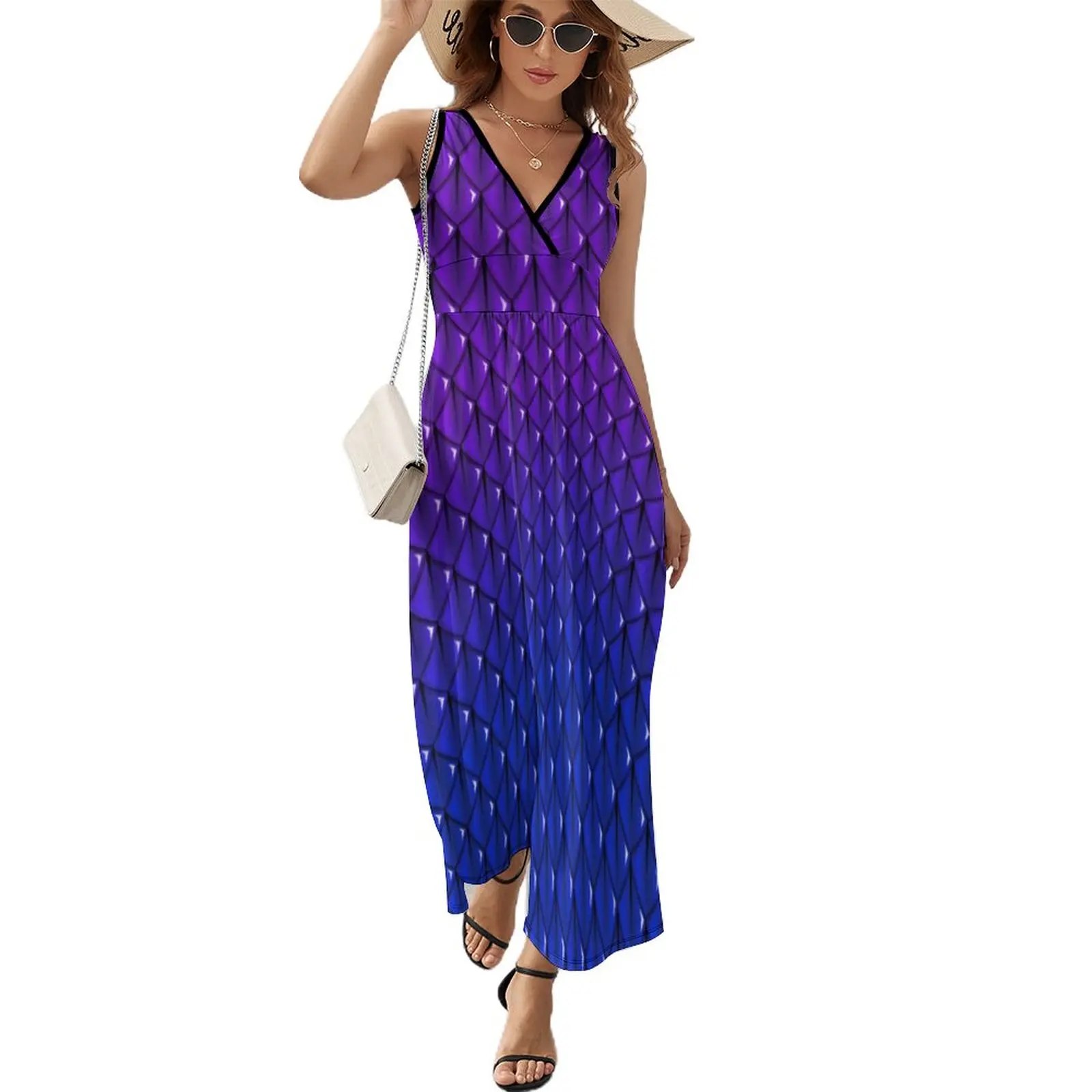 Dusky Purple Dragon Dress Animal Scale Print Vintage Maxi Dress Bohemia Long Dresses High Waist Street Style Oversized Clothes
Dusky Purple Dragon Dress Animal Scale Print Vintage Maxi Dress Bohemia Long Dresses High Waist Street Style Oversized Clothes