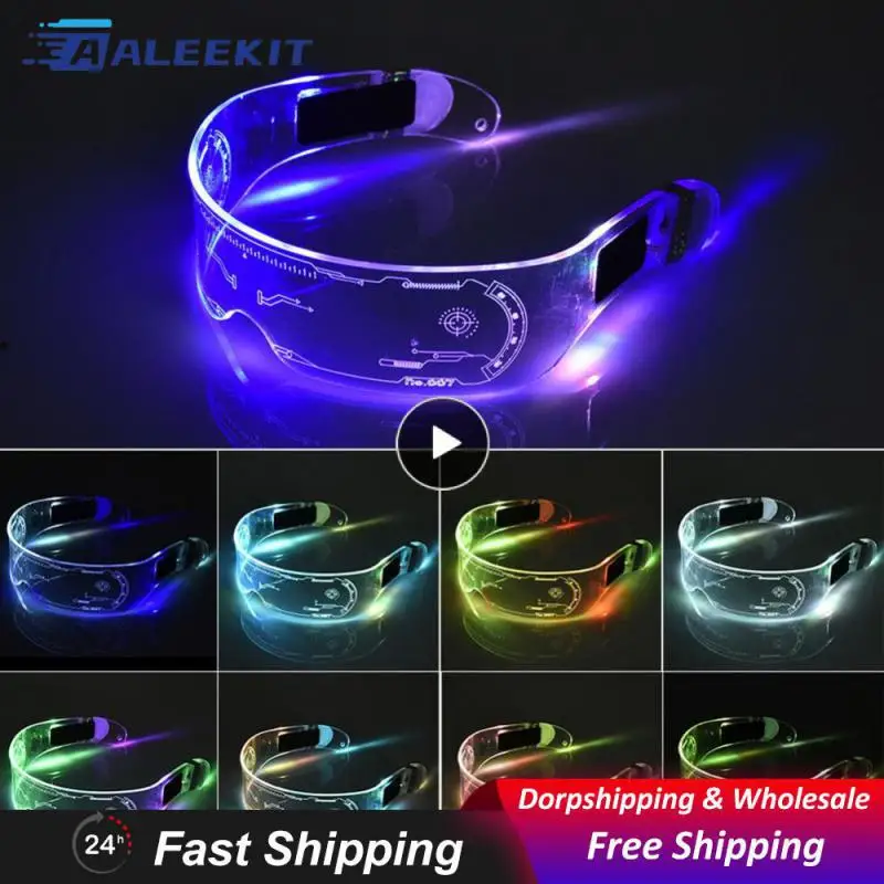 LED Luminous Glasses Electronic Visor Glasses Light Up Glasses Prop For Festival KTV Bar Party Performance Children Adult Gifts
LED Luminous Glasses Electronic Visor Glasses Light Up Glasses Prop For Festival KTV Bar Party Performance Children Adult Gifts