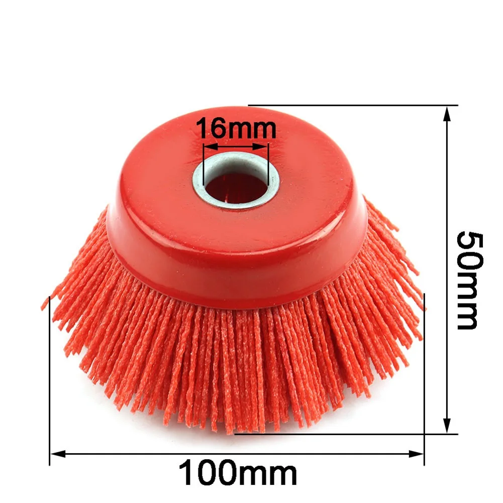 1PC 16mm Arbor Nylon Abrasive Cup Brush 100mm/4inch Wheel Wire Brush For Drill Rotary Tool Wood Polishing Deburring Cleaning
1PC 16mm Arbor Nylon Abrasive Cup Brush 100mm/4inch Wheel Wire Brush For Drill Rotary Tool Wood Polishing Deburring Cleaning