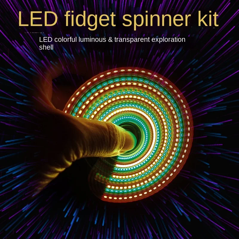 Three-Leaf Two-Leaf Fingertip Gyro Production Kit Led Gyro Electronic DIY Parts Welding Production HU-003
Three-Leaf Two-Leaf Fingertip Gyro Production Kit Led Gyro Electronic DIY Parts Welding Production HU-003