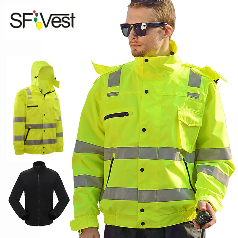 Светоотражающая Водонепроницаемая теплая куртка SFVest с высокой видимостью, дождевик + утолщенная подкладка
Светоотражающая Водонепроницаемая теплая куртка SFVest с высокой видимостью, дождевик + утолщенная подкладка