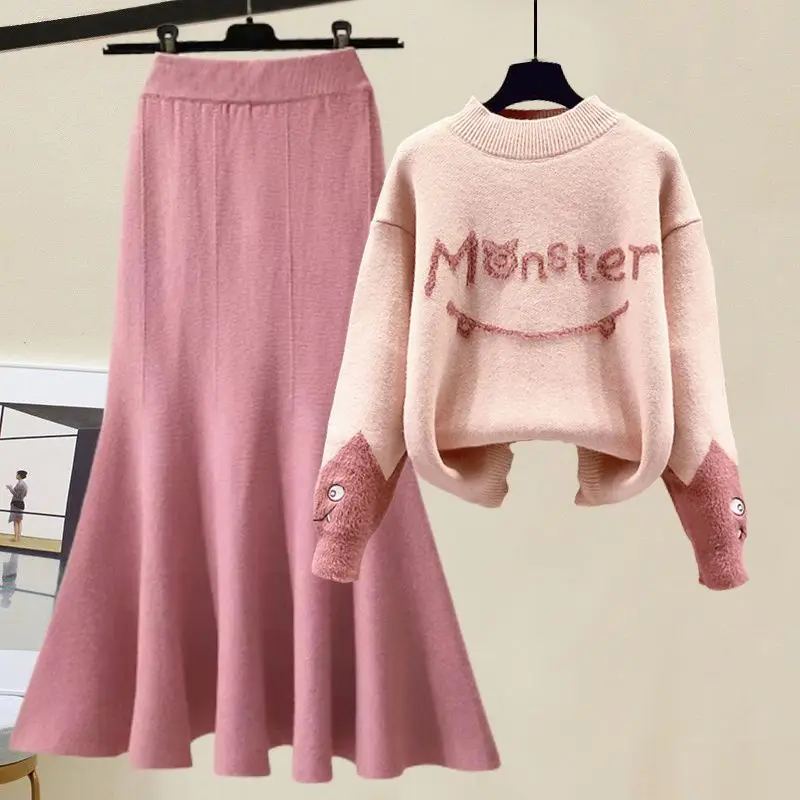 Women's Autumn Winter Single/set 2023 New Korean Version Reducing Age Slimming Knit Top and Fishtail Skirt Two-piece Outfits
Women's Autumn Winter Single/set 2023 New Korean Version Reducing Age Slimming Knit Top and Fishtail Skirt Two-piece Outfits