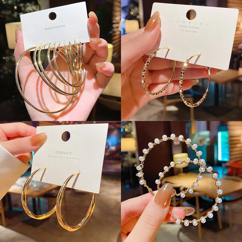 Big Circle Hoop Earrings Set for Women Zircon Imitation Pearl Girls Earring Geometric Irregular Metal Acrylic Earrings Jewelry
Big Circle Hoop Earrings Set for Women Zircon Imitation Pearl Girls Earring Geometric Irregular Metal Acrylic Earrings Jewelry