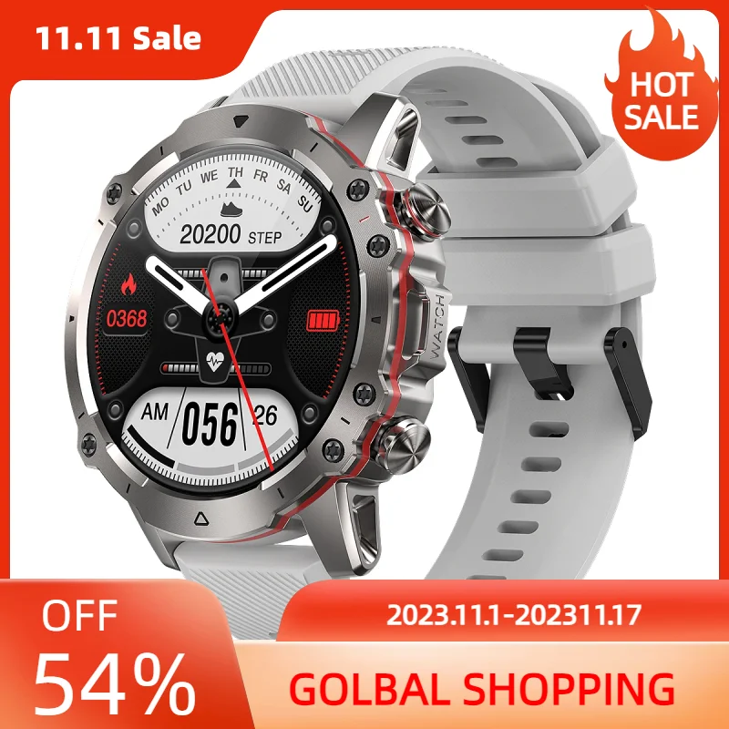 

Ak56 Heart Rate Blood Pressure Blood Oxygen Monitoring Bluetooth Call Health Alert Exercise Record Smart Watch For Men And Women