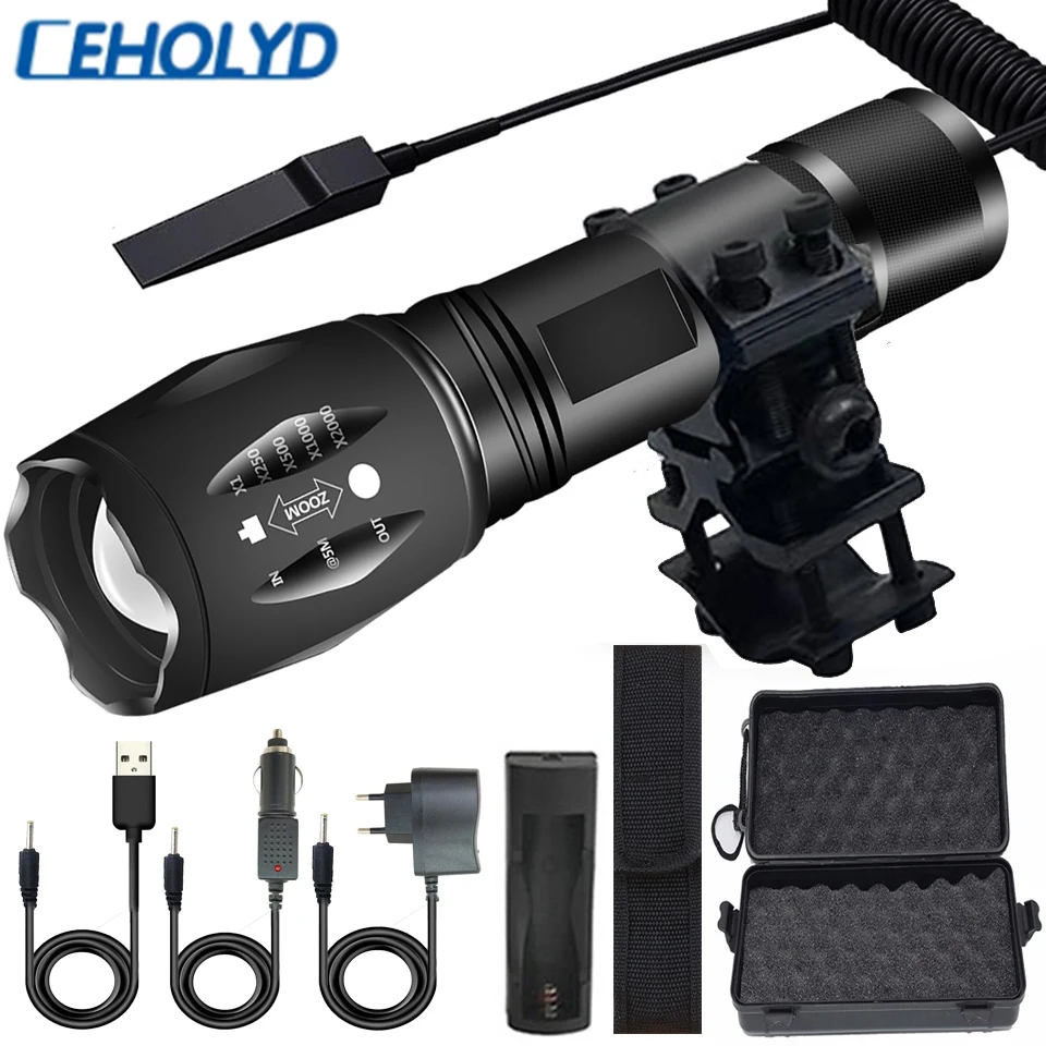 Ultra Bright Torch XM-L T6 Zoomable Bicycle Light Use 18650 Battery Flashlight Camping Light 5 Switch Mode Waterproof Fishing
Ultra Bright Torch XM-L T6 Zoomable Bicycle Light Use 18650 Battery Flashlight Camping Light 5 Switch Mode Waterproof Fishing