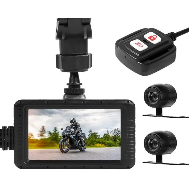 SE100 3 inches HD 1080P Video Motorcycle DVR, Support TF Card / WiFi / GPS / Loop Recording, with Remote Control
SE100 3 inches HD 1080P Video Motorcycle DVR, Support TF Card / WiFi / GPS / Loop Recording, with Remote Control