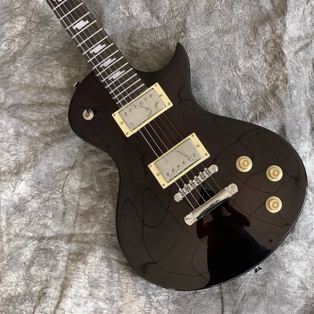 Black LP Custom Classical 1960s Version Guitar Sliver Hardware Chinese Factory Product Guitars Guitarra
Black LP Custom Classical 1960s Version Guitar Sliver Hardware Chinese Factory Product Guitars Guitarra