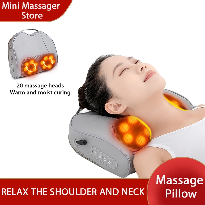 Massage Pillow Cervical Vertebra Massager Red Light Hot Compress Multi-directional Massage Back and Waist Home Massage
Massage Pillow Cervical Vertebra Massager Red Light Hot Compress Multi-directional Massage Back and Waist Home Massage