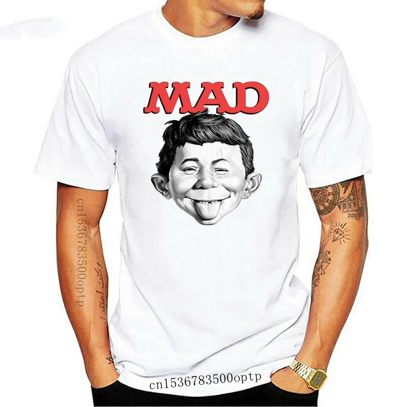 Новый журнал Mad, Альфред E 2021man, ретро, 1970-е, забавная, графическая футболка Wbt349 2021, Забавные топы унисекс, футболка
Новый журнал Mad, Альфред E 2021man, ретро, 1970-е, забавная, графическая футболка Wbt349 2021, Забавные топы унисекс, футболка