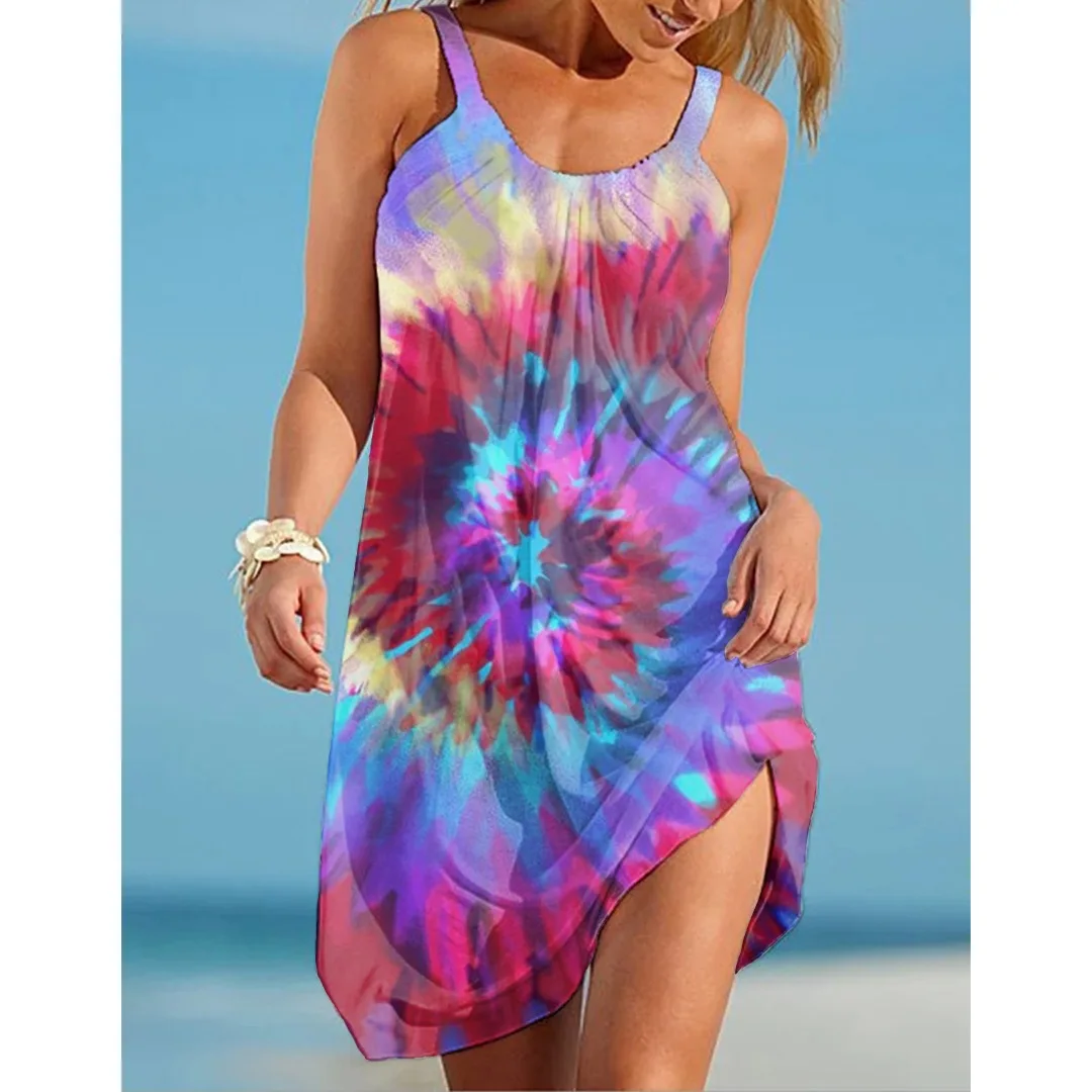 Summer Fashion Women's Dress Midi Sleeveless Hem Beach Dress Women Casual Party Even Strap Dress Bohemian Sexy Elegant Sundress
Summer Fashion Women's Dress Midi Sleeveless Hem Beach Dress Women Casual Party Even Strap Dress Bohemian Sexy Elegant Sundress