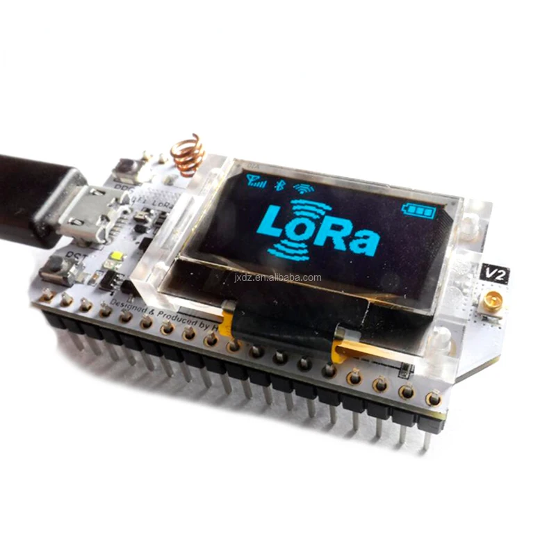 Módulo de ESP-32 ESP32, placa de desarrollo con antena, 868MHz, 915MHz, SX1276, ESP32, LoRa, 0,96 pulgadas
Módulo de ESP-32 ESP32, placa de desarrollo con antena, 868MHz, 915MHz, SX1276, ESP32, LoRa, 0,96 pulgadas