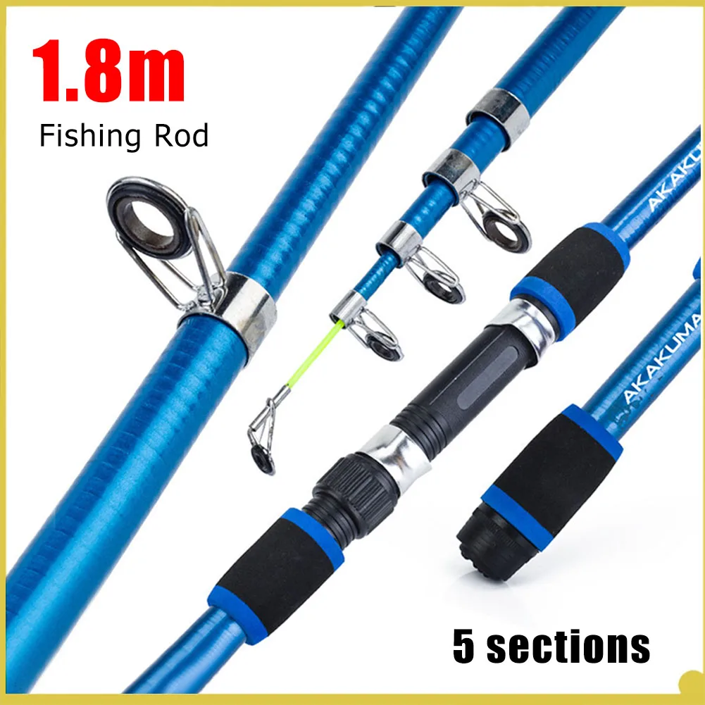 1.8m Telescopic Spinning Fishing Rod Portable Fishing Pole for Freshwater Bass Trout Fishing Rod Ultralight Tackle Accessories
1.8m Telescopic Spinning Fishing Rod Portable Fishing Pole for Freshwater Bass Trout Fishing Rod Ultralight Tackle Accessories