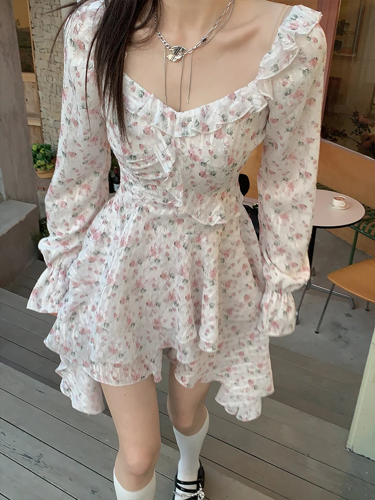 Irregular Lotus Leaf Floral Dress Long Sleeve 2022 Summer New Slim Sexi Mini Dress Fashion Korean Women's Clothing
Irregular Lotus Leaf Floral Dress Long Sleeve 2022 Summer New Slim Sexi Mini Dress Fashion Korean Women's Clothing