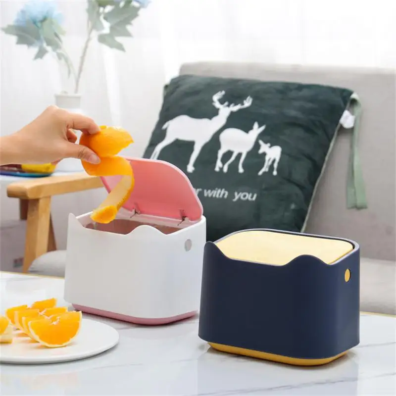 

Cute Desktop MIni Waste Bin Table Sundries Dustbin Portable Car Small Trash Can Bathroom Kitchen Garbage Bin Home Rubbish