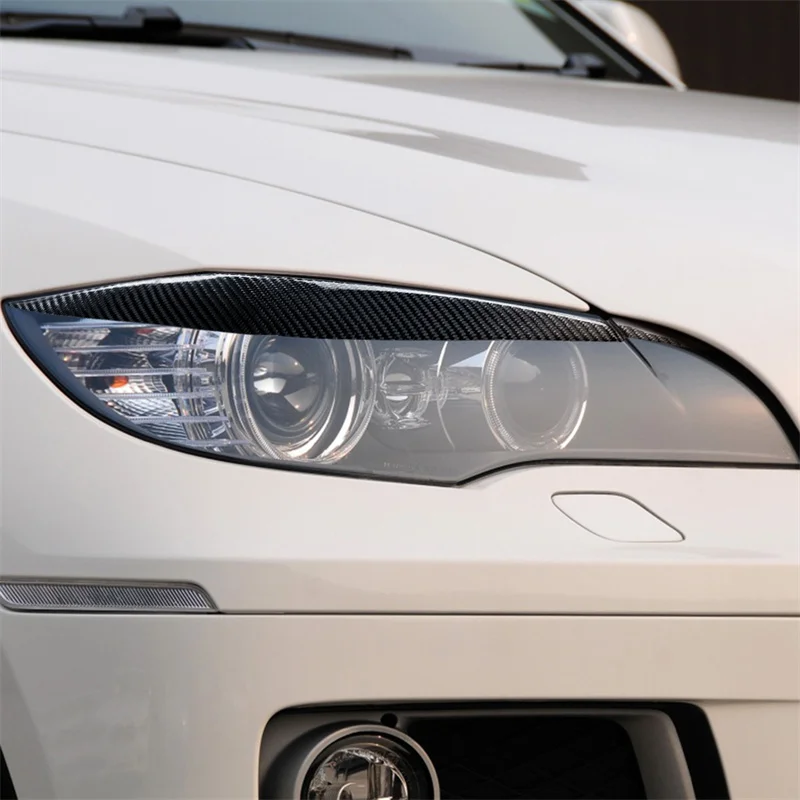 For BMW E71 X6 2008-14 Carbon Fiber Headlight Eyebrows Cover Auto Racing Lights Shells Headlamp Eyelid Stickers Car Accessories
For BMW E71 X6 2008-14 Carbon Fiber Headlight Eyebrows Cover Auto Racing Lights Shells Headlamp Eyelid Stickers Car Accessories