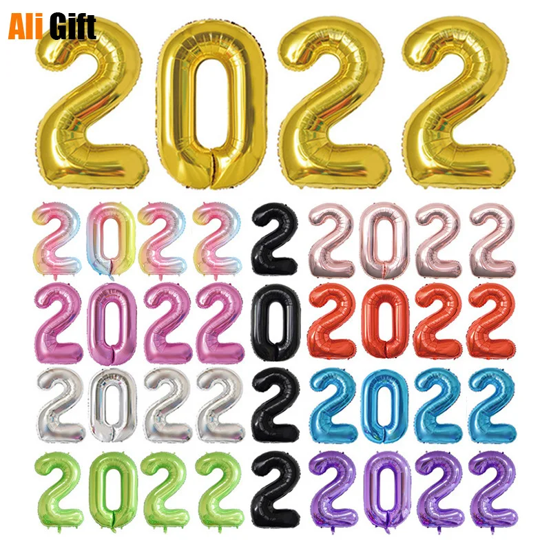 2 Pcs 32 Inch Number Foil Gold Silver Rainbow Digit Air Balloons Christmas Party Decorations Happy New Year
2 Pcs 32 Inch Number Foil Gold Silver Rainbow Digit Air Balloons Christmas Party Decorations Happy New Year