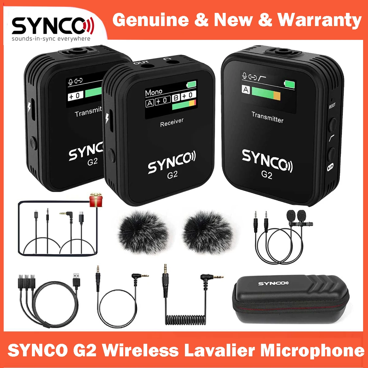 

SYNCO G2 A2 G2 A1 G2A1 G2A2 2.4G Wireless Lavalier Microphone for Smartphone Camera Vlogging Streaming YouTube vs Rode GO II