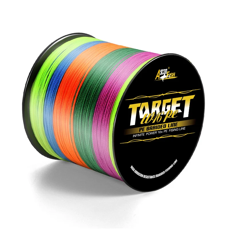 Ascon Fish 16 Strands Braided Fishing Line 1500m Multifilament Line for Cord Fishing Carp PE Rope 20-300LB
Ascon Fish 16 Strands Braided Fishing Line 1500m Multifilament Line for Cord Fishing Carp PE Rope 20-300LB