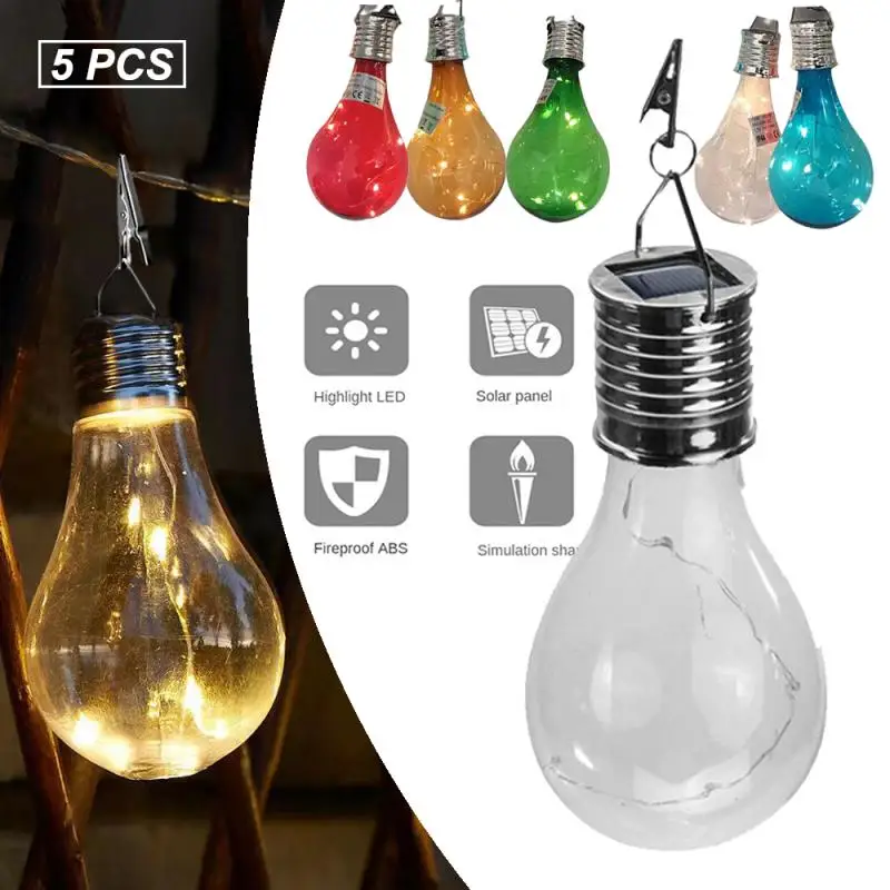 5 шт., декоративная лампа на солнечной батарее 
5 шт., декоративная лампа на солнечной батарее
