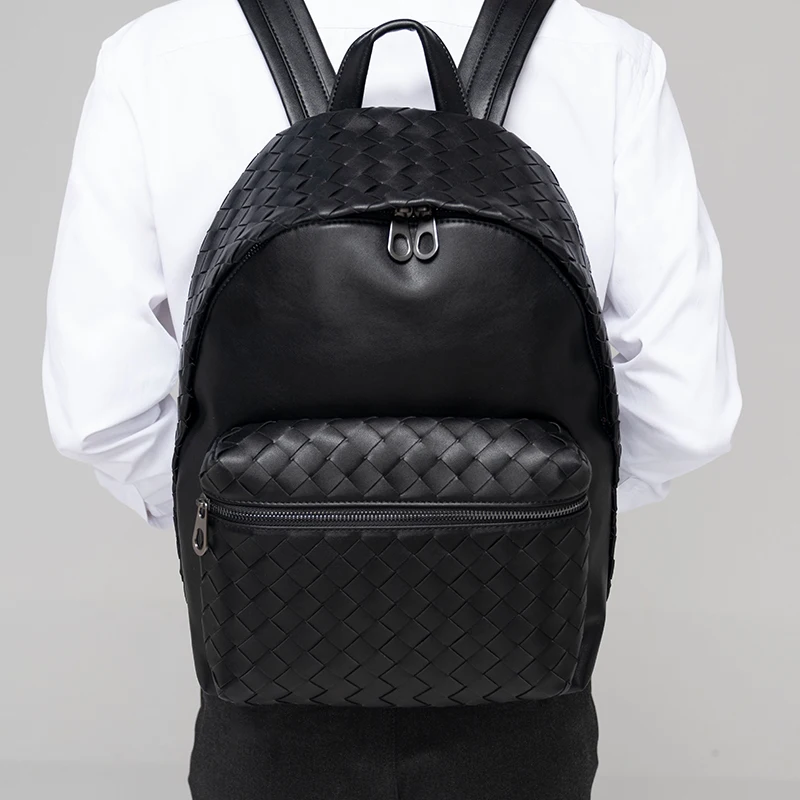 2023 New Luxury Brand Real Genuine Leather Men Woven Backpacks Student Backpack Boy Luxury Weave 14 Inch Computer Laptop Bag
2023 New Luxury Brand Real Genuine Leather Men Woven Backpacks Student Backpack Boy Luxury Weave 14 Inch Computer Laptop Bag