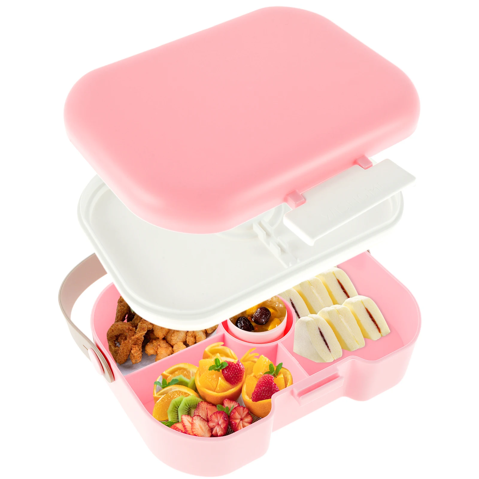 Lunch Box 1300ML Large Capacity Bento Box with 5 Compartments Sealed Leak-proof Meal Box Microwave Freezer Dishwasher Safe 
Lunch Box 1300ML Large Capacity Bento Box with 5 Compartments Sealed Leak-proof Meal Box Microwave Freezer Dishwasher Safe