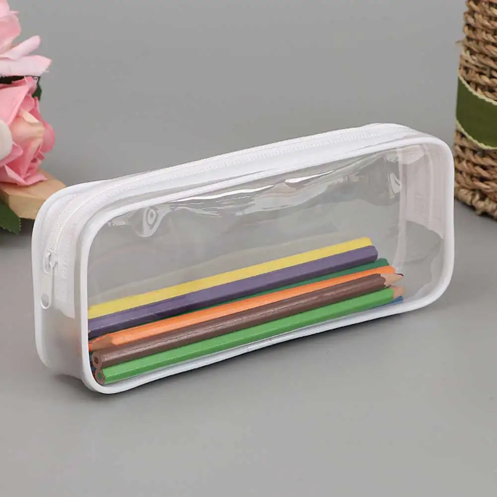Stationery Cosmetic Transparent Student Office School With Zipper Travel Makeup Pouch Pencil Bag Large Capacity Portable Gifts
Stationery Cosmetic Transparent Student Office School With Zipper Travel Makeup Pouch Pencil Bag Large Capacity Portable Gifts