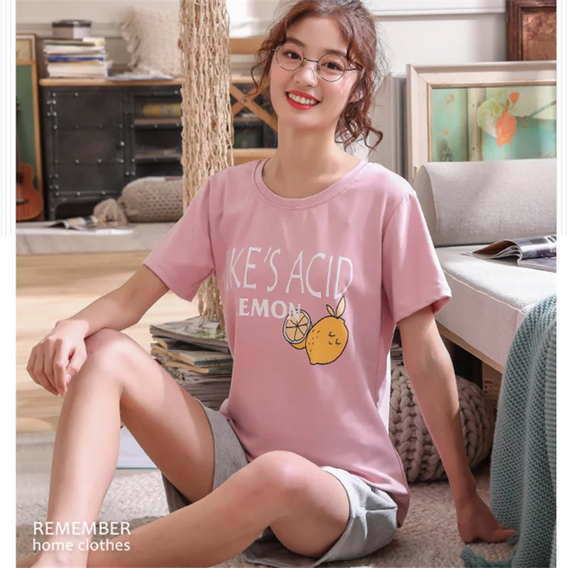 Set Pajamas Pyjamas Sleepwear Night Suit Pijama Mujer Home Wear Women Casual 2022 Summer Cartoon Cotton Nightwear
Set Pajamas Pyjamas Sleepwear Night Suit Pijama Mujer Home Wear Women Casual 2022 Summer Cartoon Cotton Nightwear