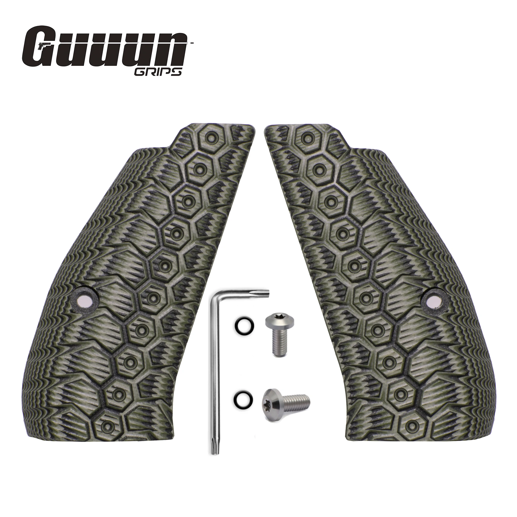 Guuun CZ75 Compact Grips G10 Mechanical Texture fit CZ P-01 Canik 55 P100 C100 T100 PCR CZ85 Compact
Guuun CZ75 Compact Grips G10 Mechanical Texture fit CZ P-01 Canik 55 P100 C100 T100 PCR CZ85 Compact