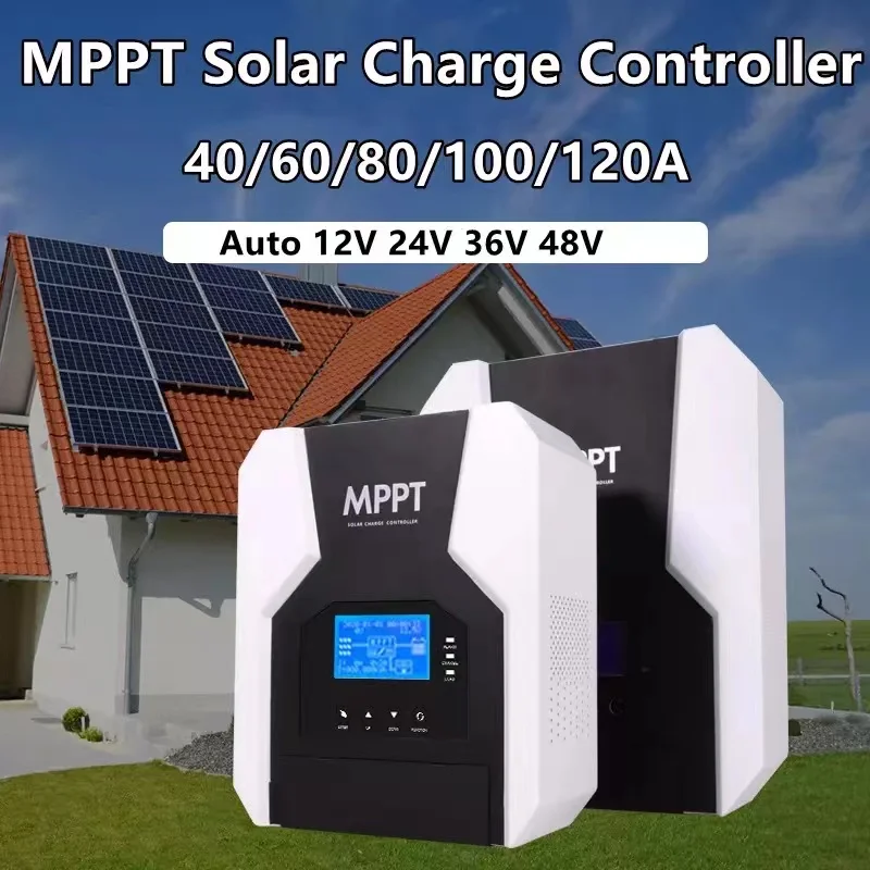 

Регулятор заряда солнечной батареи MPPT 120 А 100 А 80 А 60 А 40 А 12 В 24 в 36 в 48 в Lifepo4 свинцово-кислотная литиевая батарея умная зарядка PV регулятор