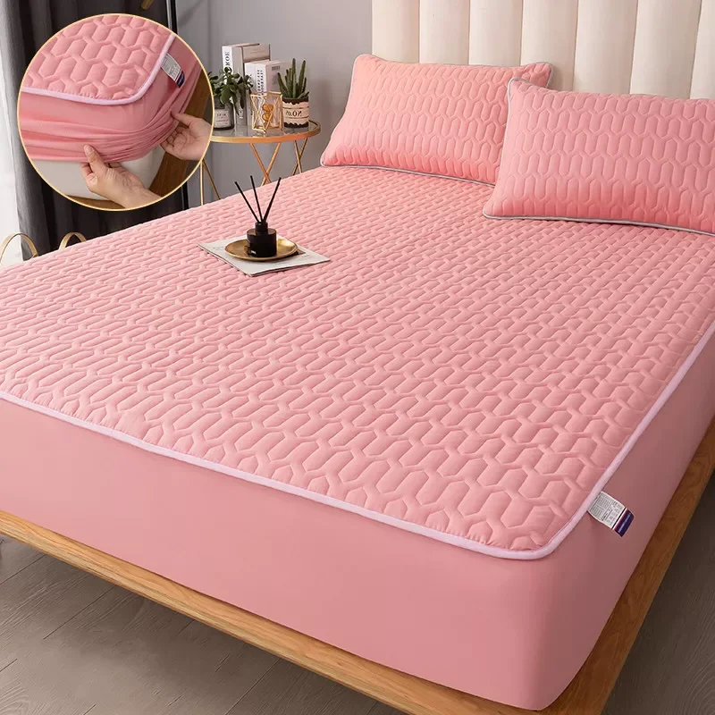 2023 Thicken Mattress Cover Thick Quilted Stitched Bed Linen Printed Bedding Large Non-Slip Bed Sheet Dust Cover Without Pillowc
2023 Thicken Mattress Cover Thick Quilted Stitched Bed Linen Printed Bedding Large Non-Slip Bed Sheet Dust Cover Without Pillowc