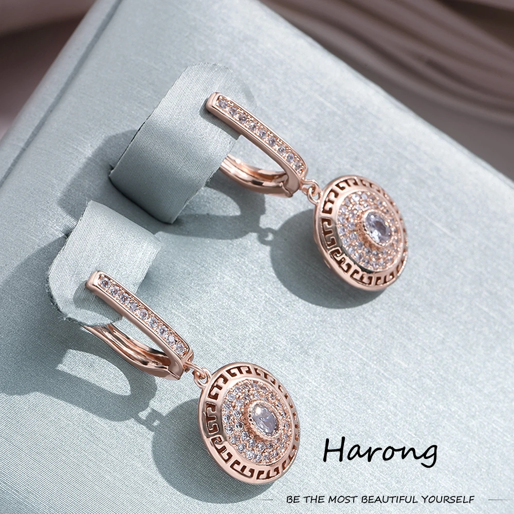 Copper Luxury High-quality Zircon Crystal Drop Earrings Gold Color Hollow Round Fashion Aesthetic Earring For Woman Jewelry Gift
Copper Luxury High-quality Zircon Crystal Drop Earrings Gold Color Hollow Round Fashion Aesthetic Earring For Woman Jewelry Gift