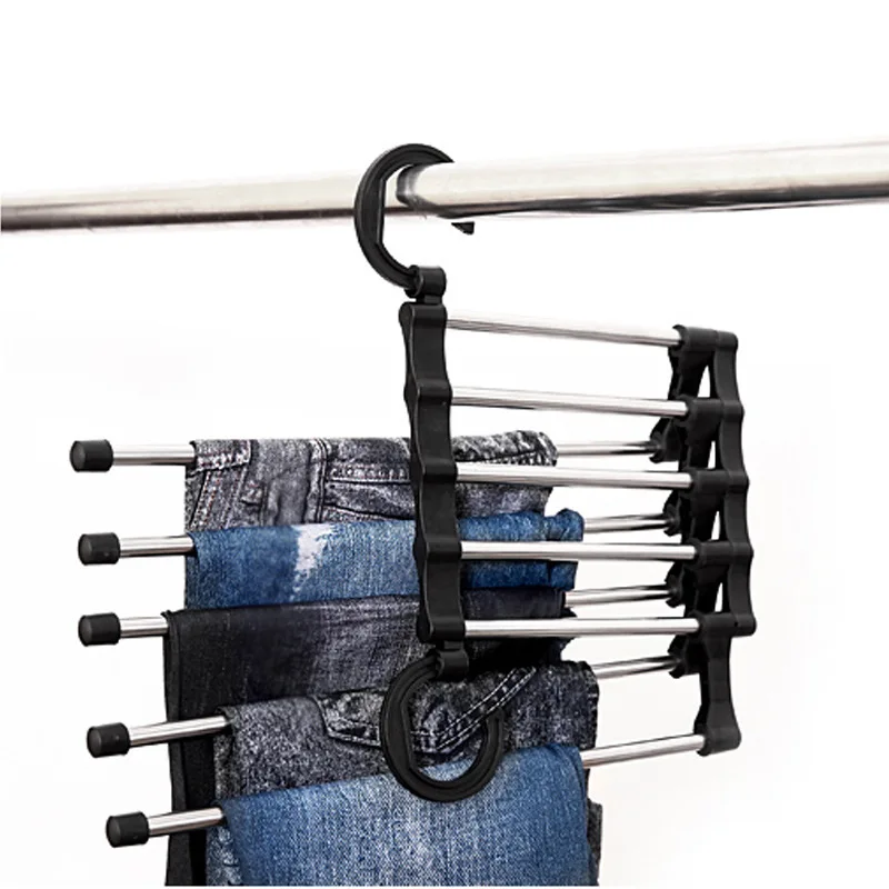 5 In 1 Hangers For Clothes Stainless Multifunction Pants Rack Telescopic Folding Clothes Hanger Wardrobe Organizer Storage Tools
5 In 1 Hangers For Clothes Stainless Multifunction Pants Rack Telescopic Folding Clothes Hanger Wardrobe Organizer Storage Tools
