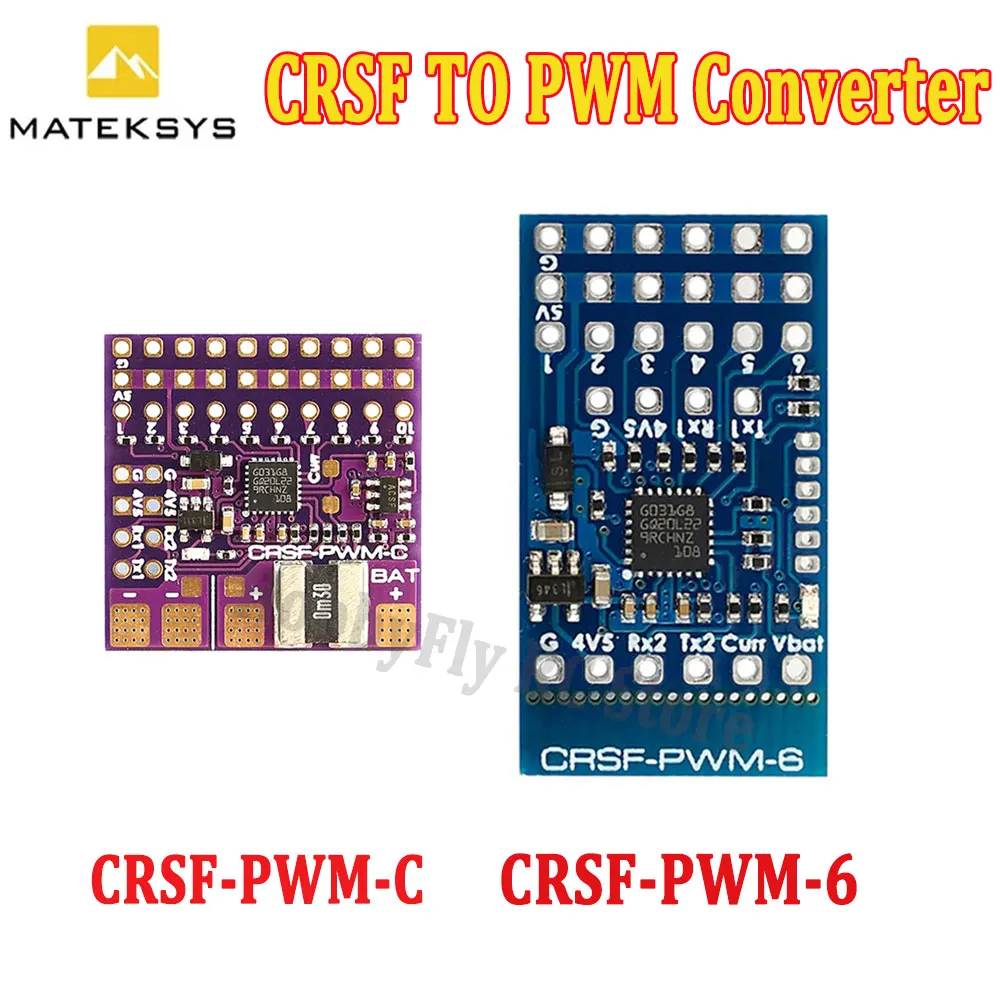 Конвертер MATEK CRSF в PWM CRSF-PWM-6 CRSF-PWM-C для TBS Crossfire Nano RX SE запчасти самостоятельной
