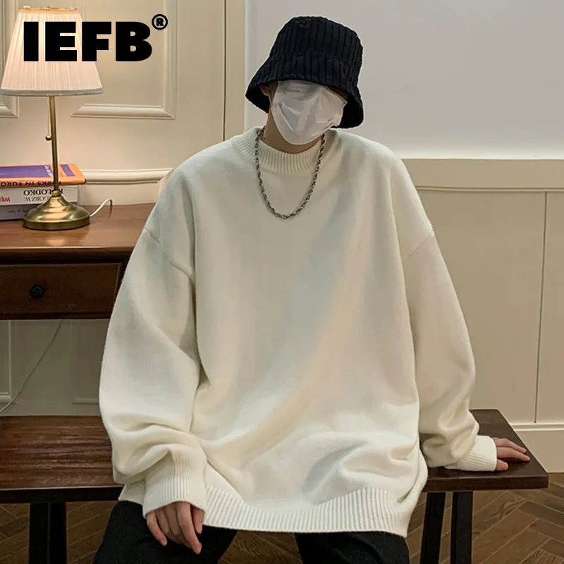 Повседневный мужской пуловер IEFB, Однотонный свитер с полувысоким воротом, корейский шикарный мужской простой вязаный Топ, Новинка осени 2023,...
Повседневный мужской пуловер IEFB, Однотонный свитер с полувысоким воротом, корейский шикарный мужской простой вязаный Топ, Новинка осени 2023,...