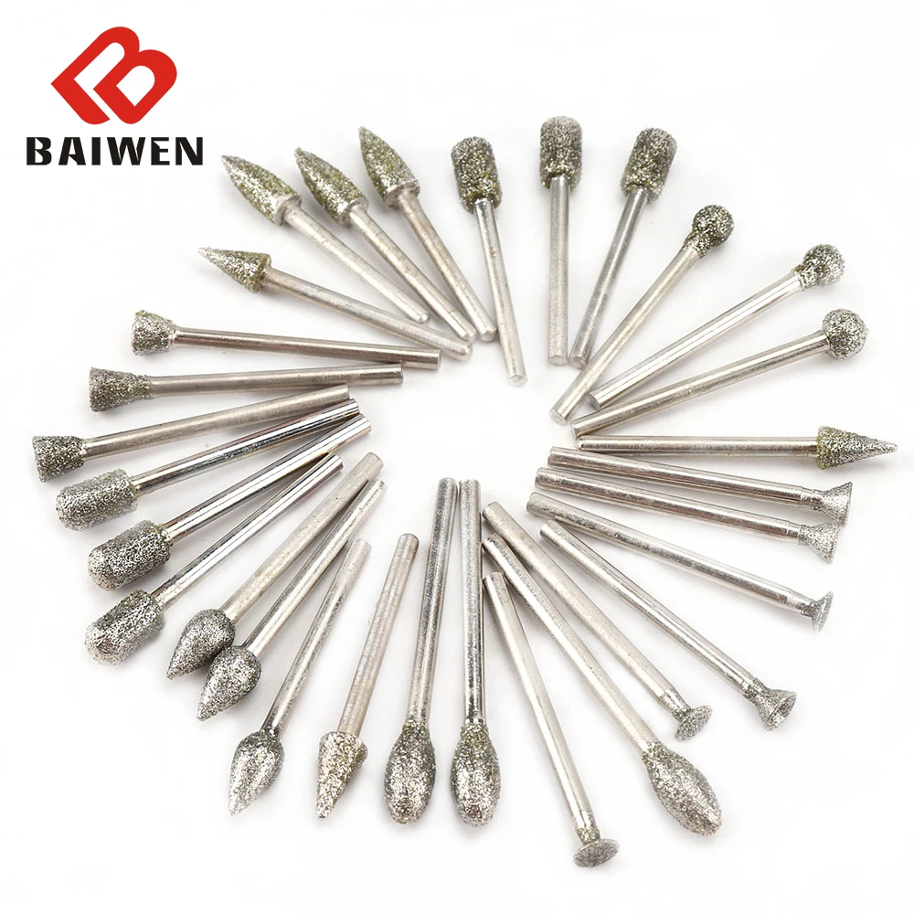 3mm Shank Diamond Milling Cutter Rotary Tool Burr Double Diamond Cut Rotary Dremel Metal Wood Electric Grinding
3mm Shank Diamond Milling Cutter Rotary Tool Burr Double Diamond Cut Rotary Dremel Metal Wood Electric Grinding