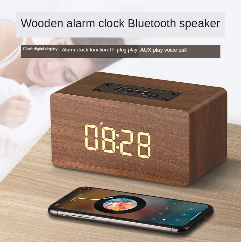 W5C clock desktop mobile phone bluetooth speaker creative alarm clock audio household portable subwoofer
W5C clock desktop mobile phone bluetooth speaker creative alarm clock audio household portable subwoofer