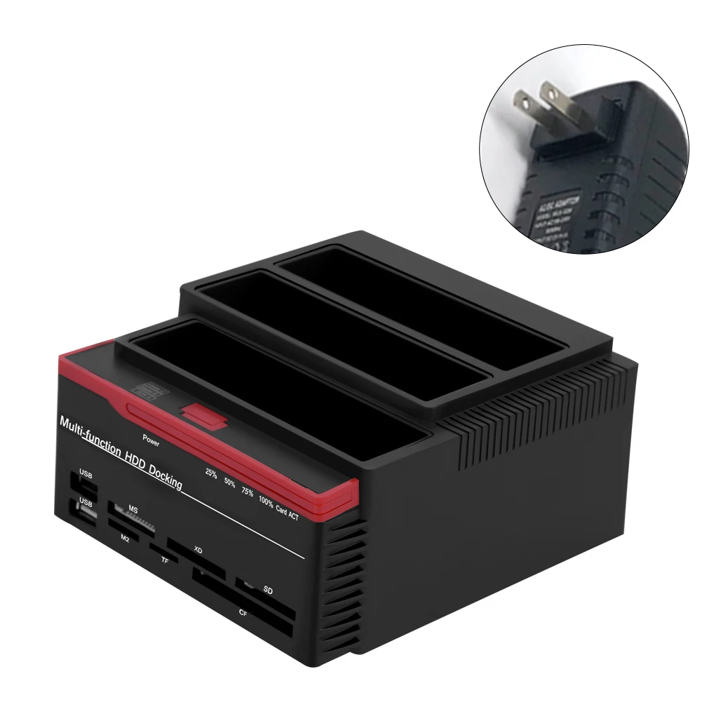 2.5inch 3.5inch Dual-Bay USB3.0 SATA/IDE HDD Docking Station Offline Clone HUB Reader SATA
2.5inch 3.5inch Dual-Bay USB3.0 SATA/IDE HDD Docking Station Offline Clone HUB Reader SATA