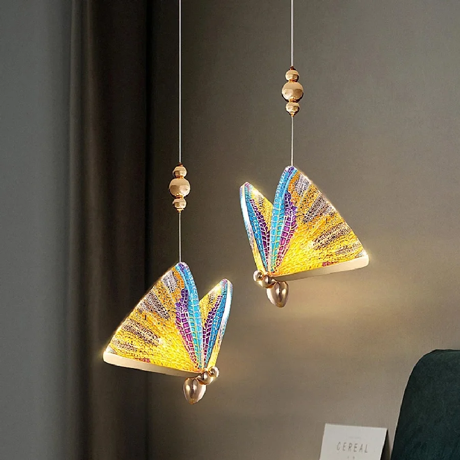 Nordic Butterfly Luxury LED Pendant Lights Indoor Lighting Bedside Hanging Lamp Ceiling Rotating Stair Long Chandelier Bedroom
Nordic Butterfly Luxury LED Pendant Lights Indoor Lighting Bedside Hanging Lamp Ceiling Rotating Stair Long Chandelier Bedroom