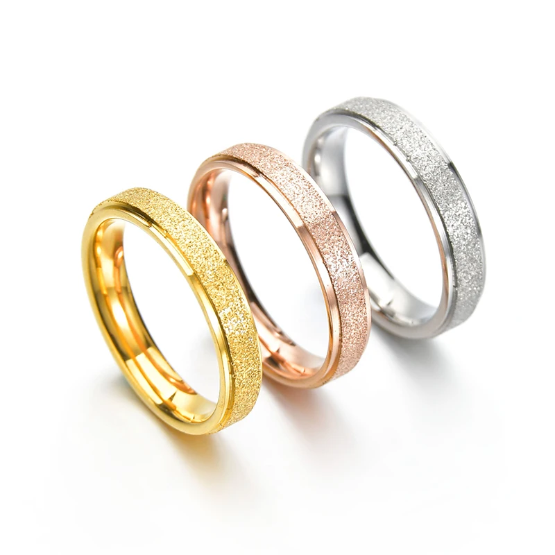 Stainless Steel Frosted Men's and Women's 4MM Rings Couple Rings Men's and Women's Birthday Gifts Valentine's Day Gifts
Stainless Steel Frosted Men's and Women's 4MM Rings Couple Rings Men's and Women's Birthday Gifts Valentine's Day Gifts