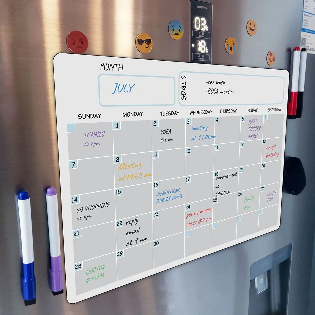 Cleanable Message Board Writing Board Erasable Magnetic 29.7*42cm A3 Black Calendar Month Planner No Card Color
Cleanable Message Board Writing Board Erasable Magnetic 29.7*42cm A3 Black Calendar Month Planner No Card Color