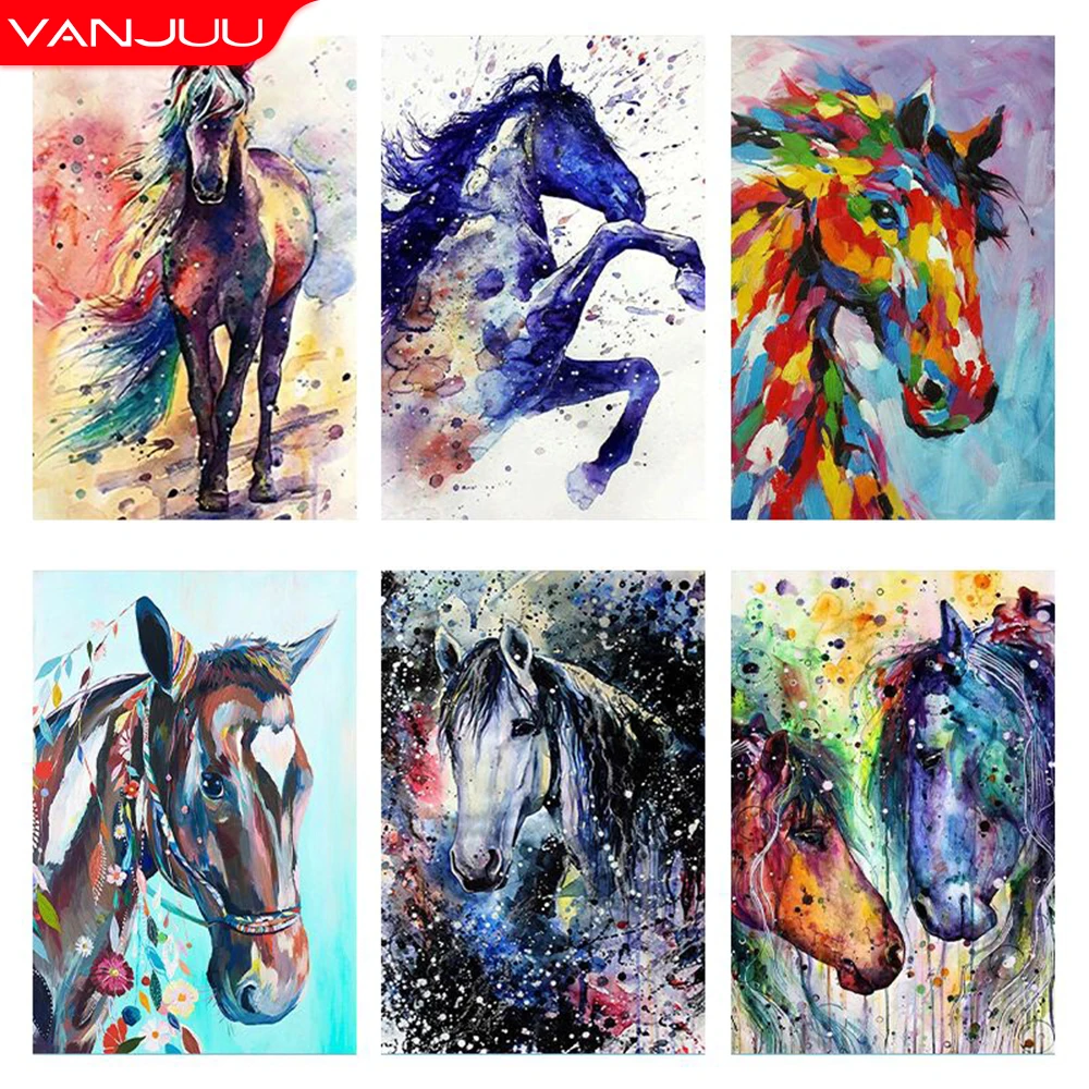 DIY Diamond Painting 5D Horses Diamond Embroidery Full Square/Round Diamond Mosaic Animal Art picture Rhinestone Embroidery kits
DIY Diamond Painting 5D Horses Diamond Embroidery Full Square/Round Diamond Mosaic Animal Art picture Rhinestone Embroidery kits