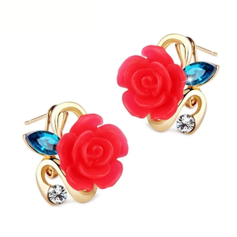 Colorful Rose Flower Earrings for Women's Jewelry Birthday Party Gifts Jewelry Accessories
Colorful Rose Flower Earrings for Women's Jewelry Birthday Party Gifts Jewelry Accessories